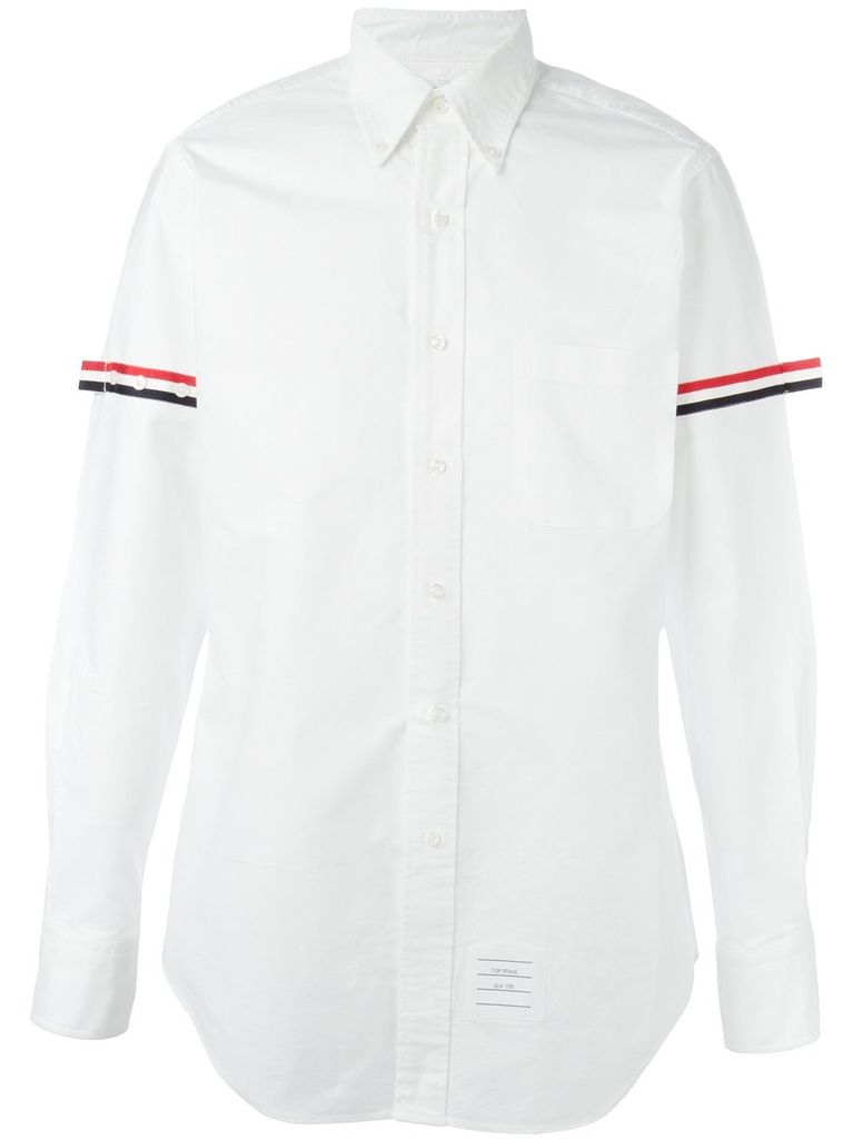 THOM BROWNE MEN CLASSIC LONG SLEEVE BUTTON DOWN POINT COLLAR SHIRT