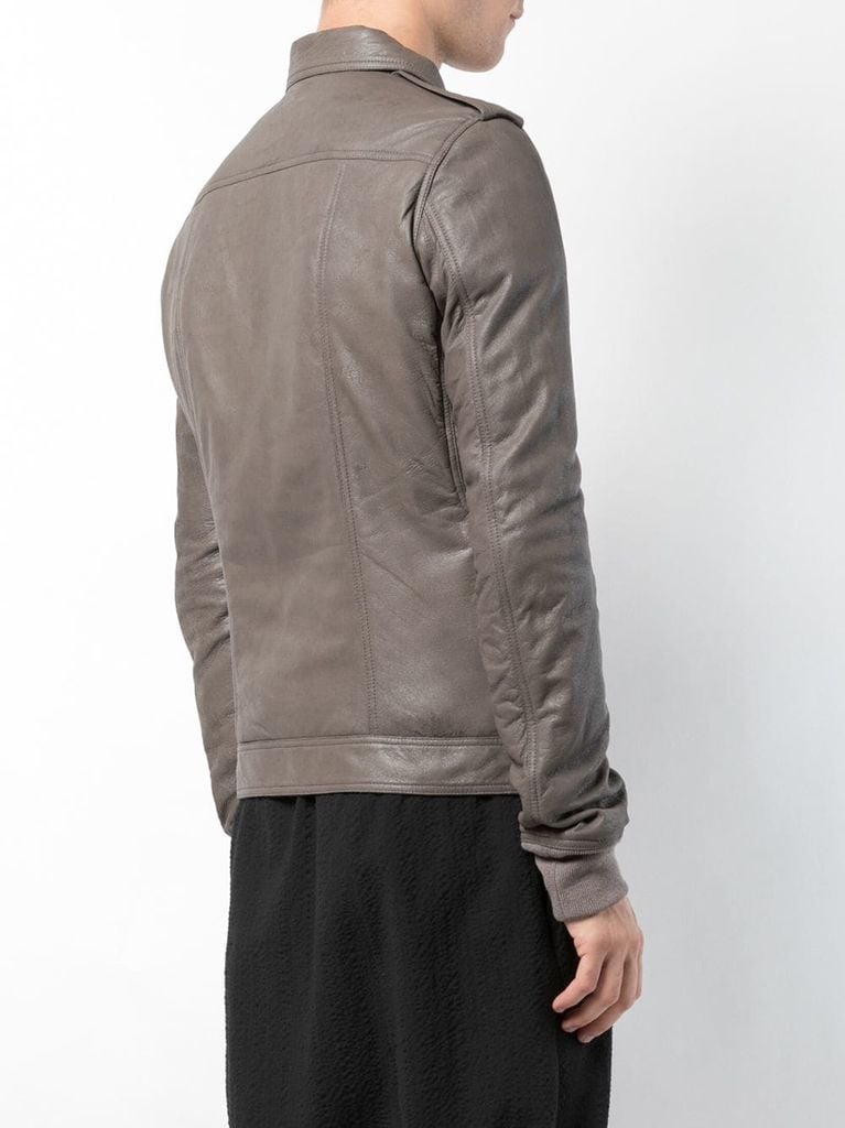 RICK OWENS RICK OWENS MEN ROTTERDAM LEATHER JACKET