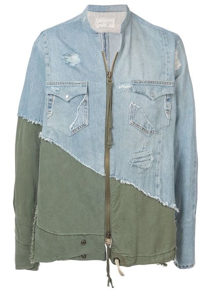 greg lauren x moncler blue army tent coat