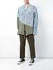 GREG LAUREN GREG LAUREN MEN VINTAGE DENIM / ARMY TENT ZIP FRONT STUDIO SHIRT