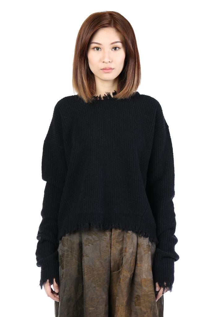 Uma Wang exposed-seam cashmere jumper