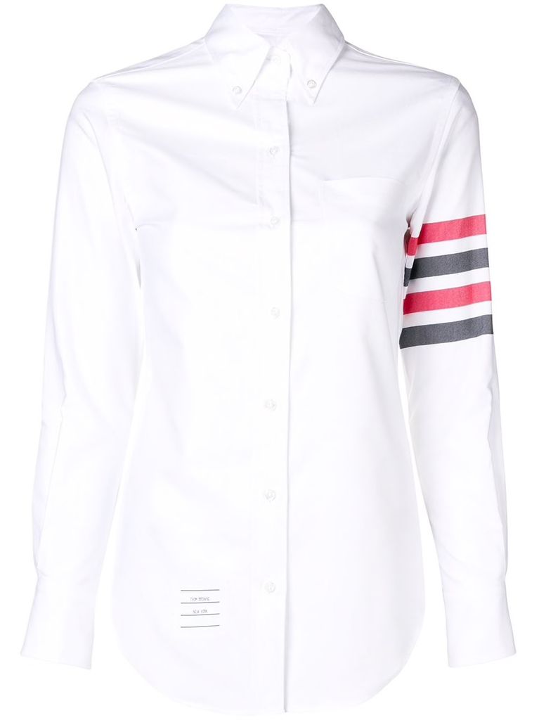 THOM BROWNE WOMEN CLASSIC LONG LEEVE BUTTON DOWN POINT COLLAR