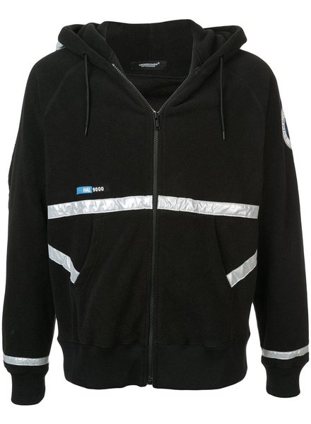 UNDERCOVER UNDERCOVER MEN REFLECTIVE FLEECE ZIP UP HOODIE