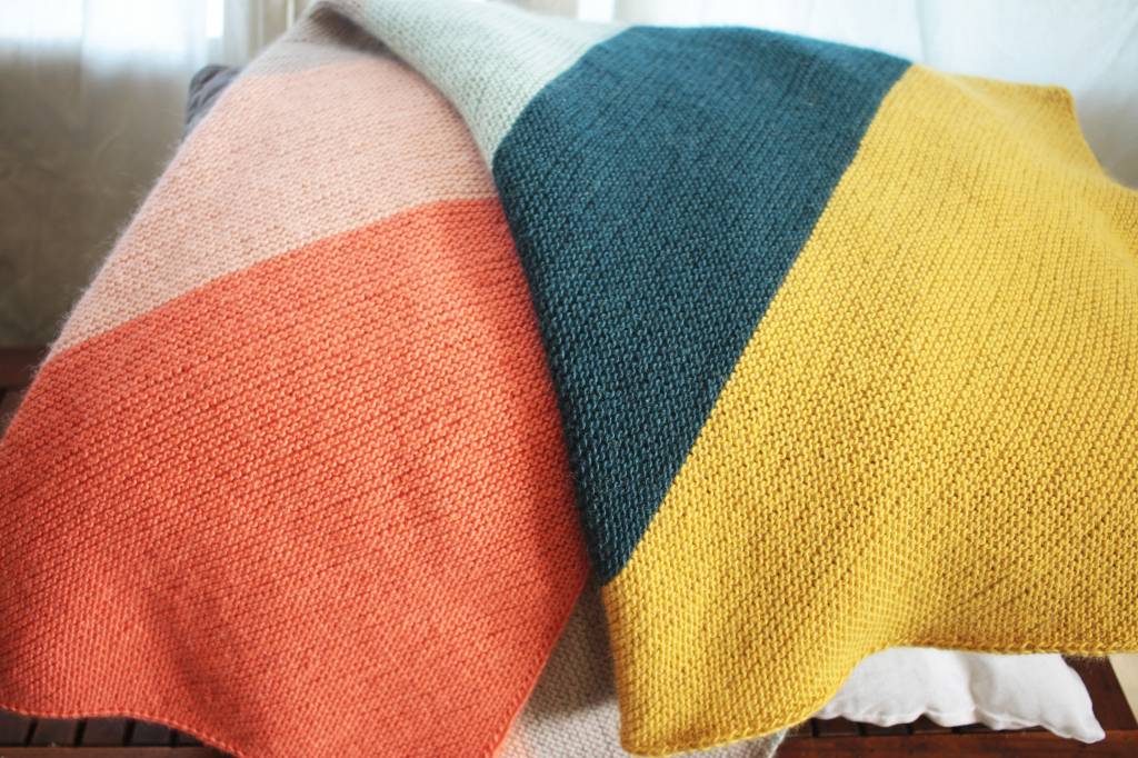 Colorblock Blanket with Cloud9 Fiber's Filo
