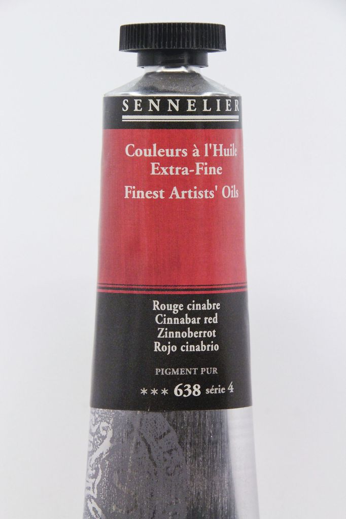 France Sennelier Fine Artists Oil Paint Cinnabar Red 638 40ml France Sennelier Fine Artists Oil Paint Cinnabar Red 638 40ml Series 4 Dolphin Papers