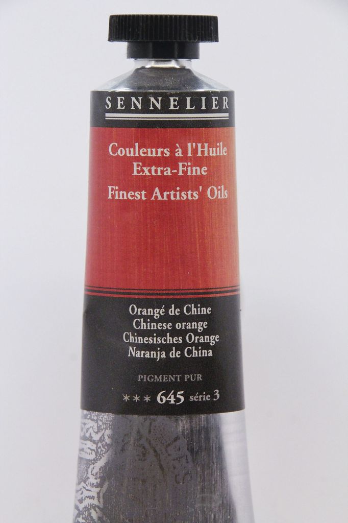 France Sennelier Fine Artists Oil Paint Chinese Orange 645 40ml France Sennelier Fine Artists Oil Paint Chinese Orange 645 40ml Series 3 Dolphin Papers