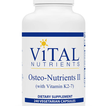 Vital Nutrients Osteo-Nutrients II (with Vitamin K2-7) 240ct