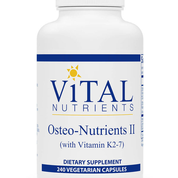 Vital Nutrients Osteo-Nutrients II (with Vitamin K2-7) 240ct