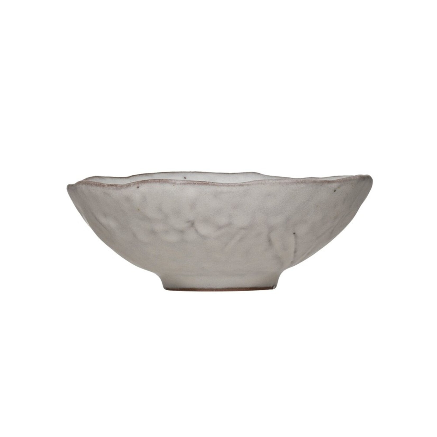 Stoneware Serving Bowl Matte Light Grey