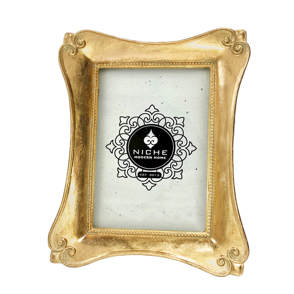 5x7 Gold Leaf Frame Niche Modern Home