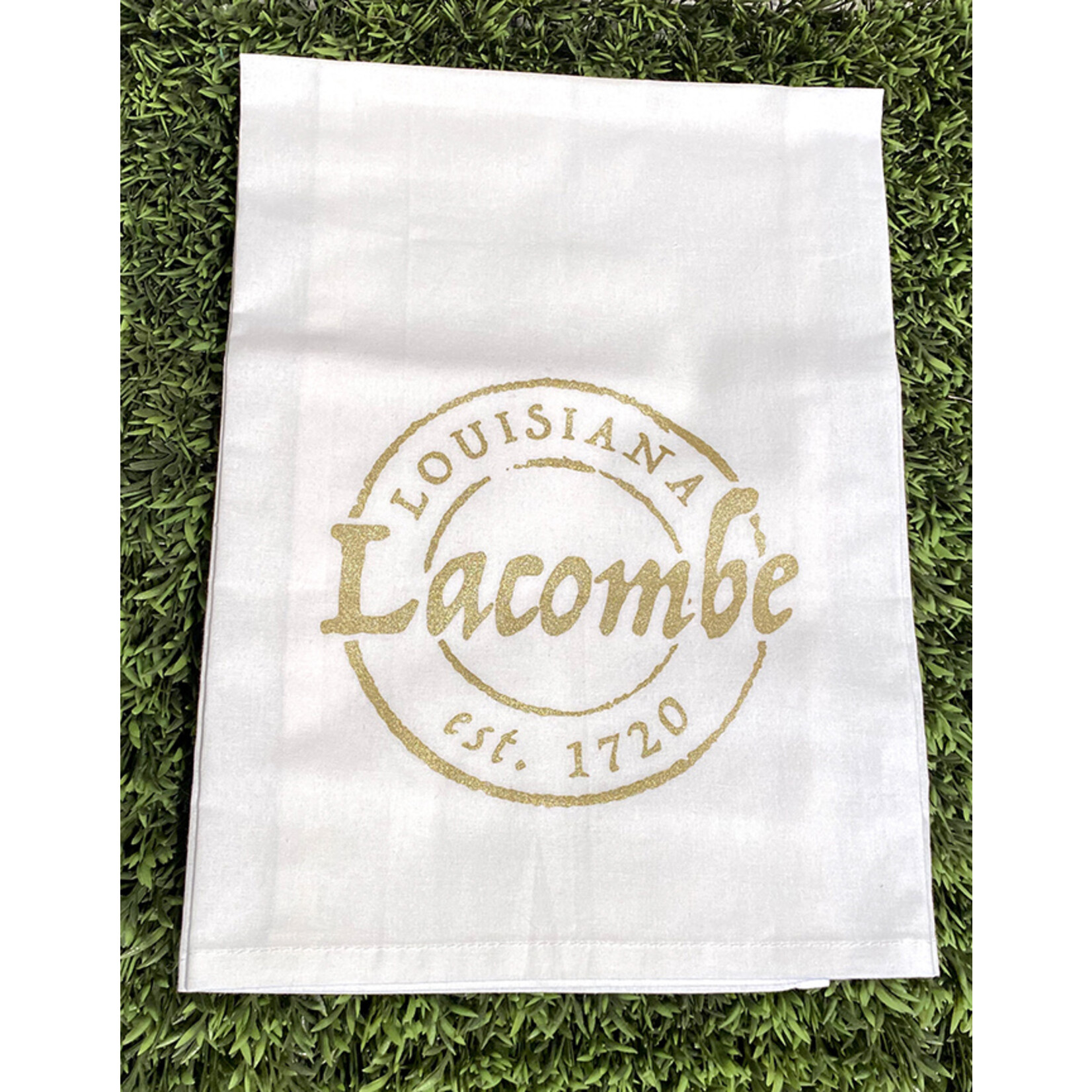 Lacombe Stamp Tea Towel