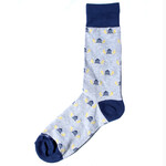 Men's Wall Street Socks GRY/NVY/GLD