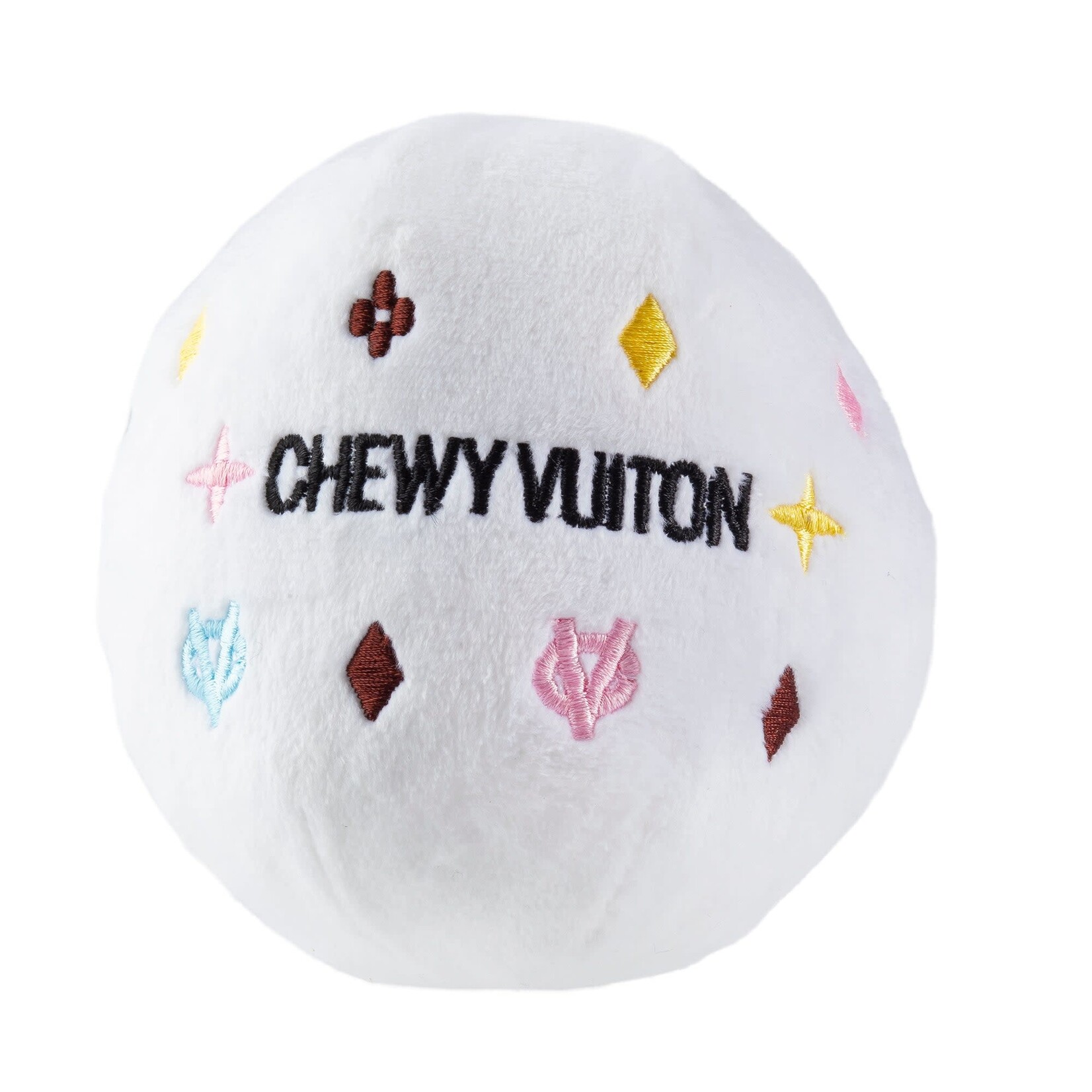 Chewy Vuiton Ball White Large
