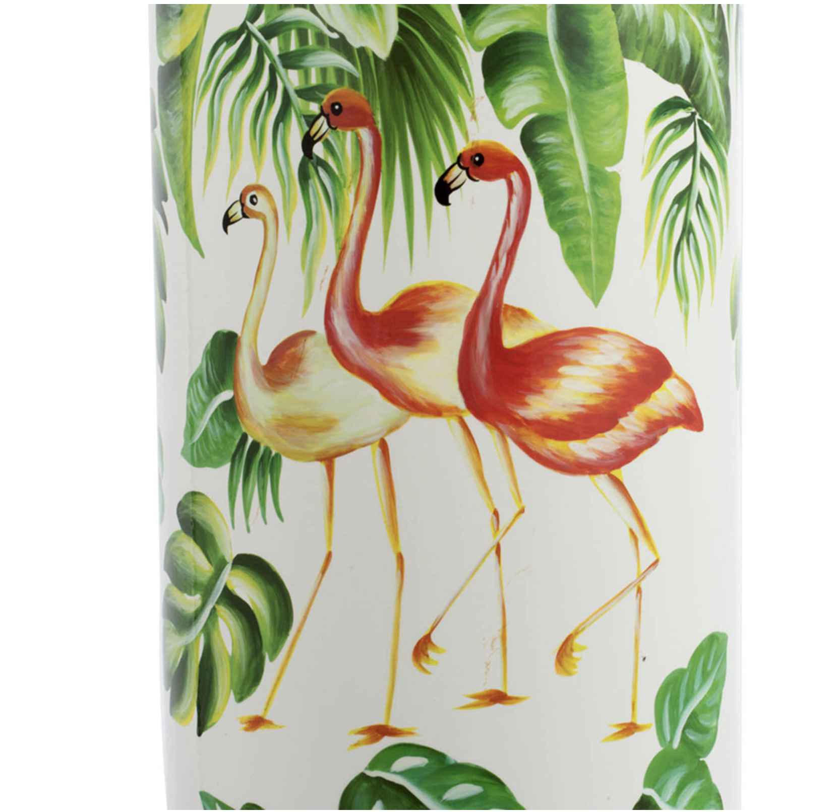 Flamingo/Leaf Vase
