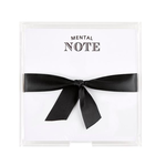 Mental Note Notepad w/ Acrylic Tray