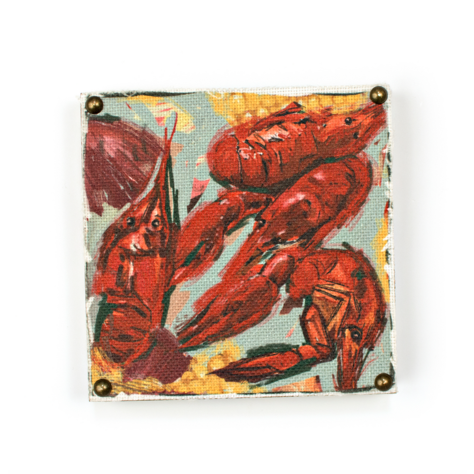 6x6 Crawfish Art Block