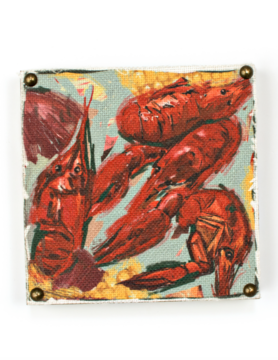 6x6 Crawfish Art Block