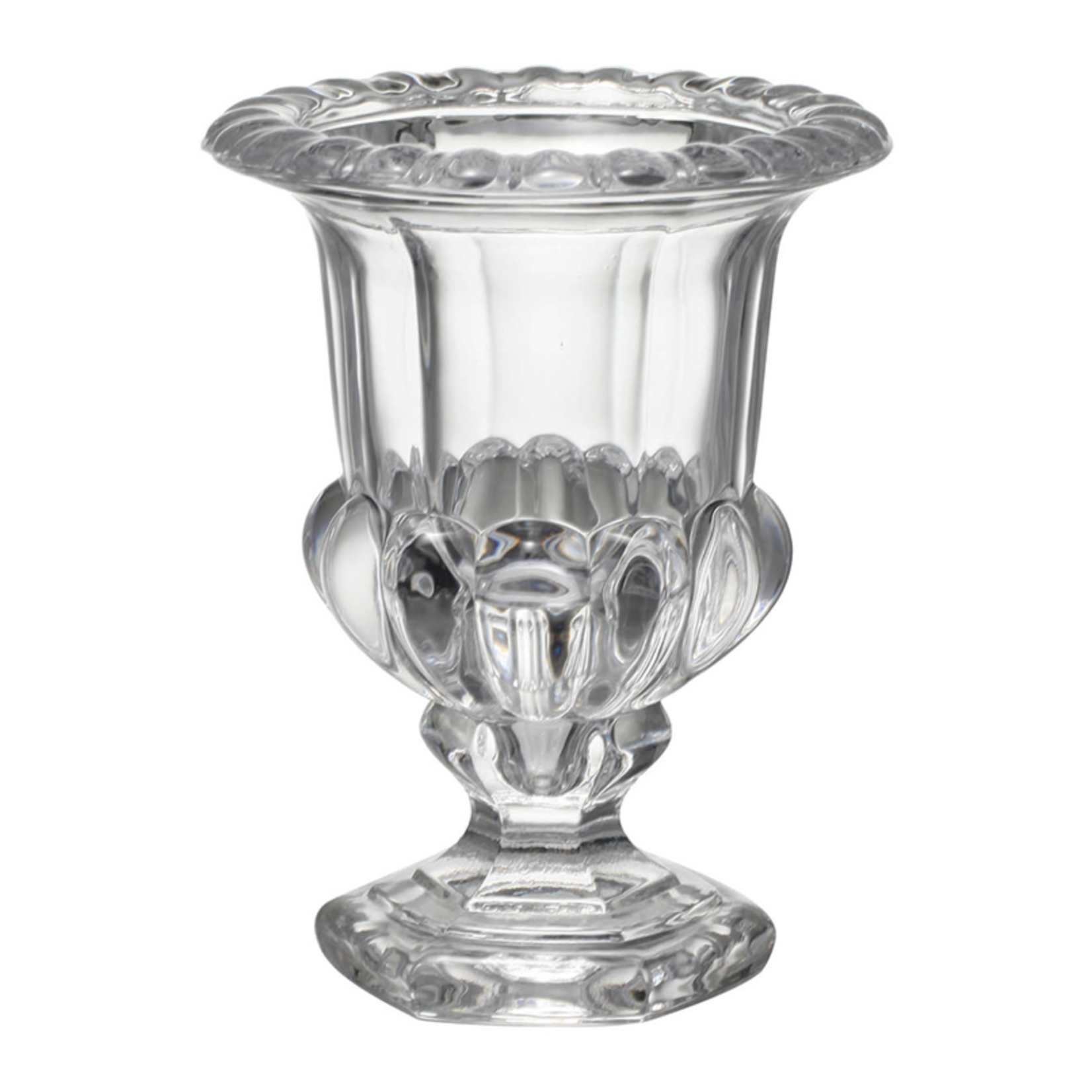 Glass Urn Vase 7.5"