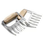 Stainless Steel Meat Claws w/Acacia Handles
