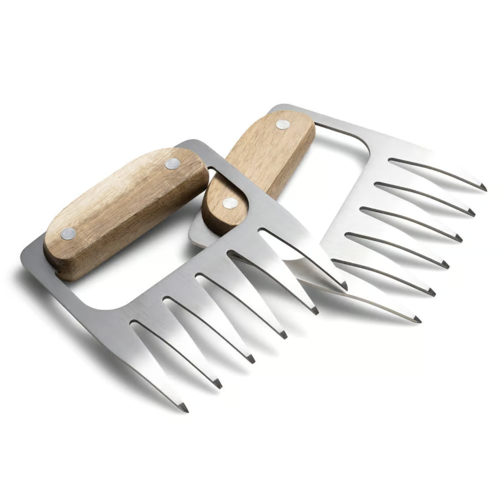 Stainless Steel Meat Claws w/Acacia Handles