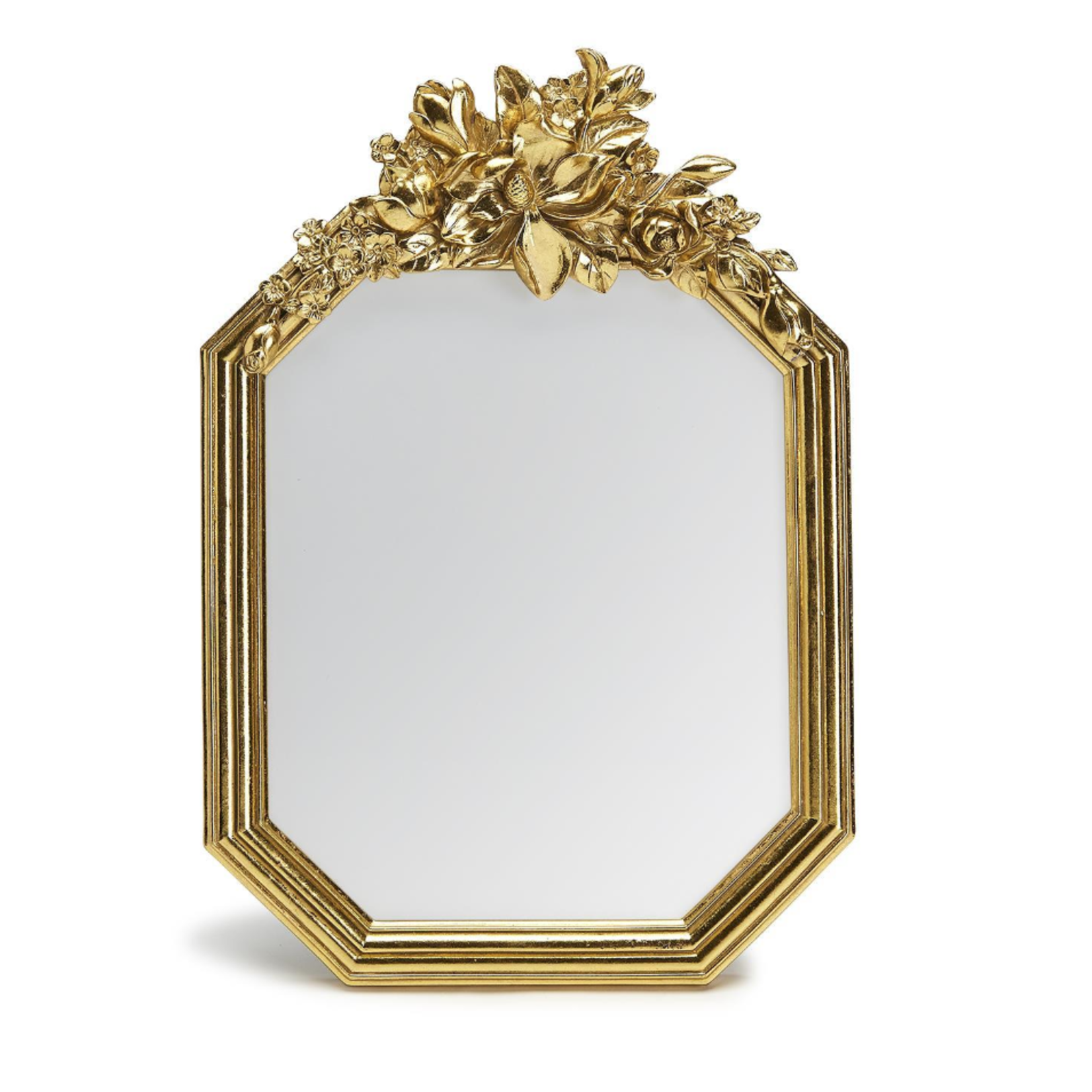 Gold Floral Adorned Mirror