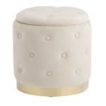 Sierra Storage Ottoman Cream