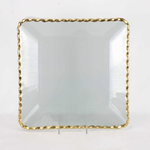 Cordova Square Gold Edge Serving Tray 13"