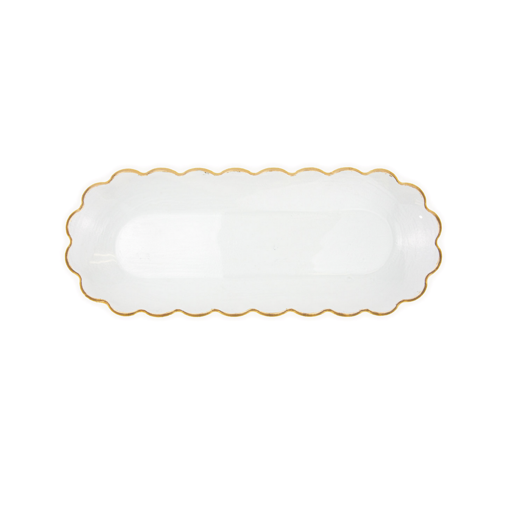 Oval Gold Edge Serving Platter 18"