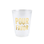 Pour Favor Frosted Cups S/6