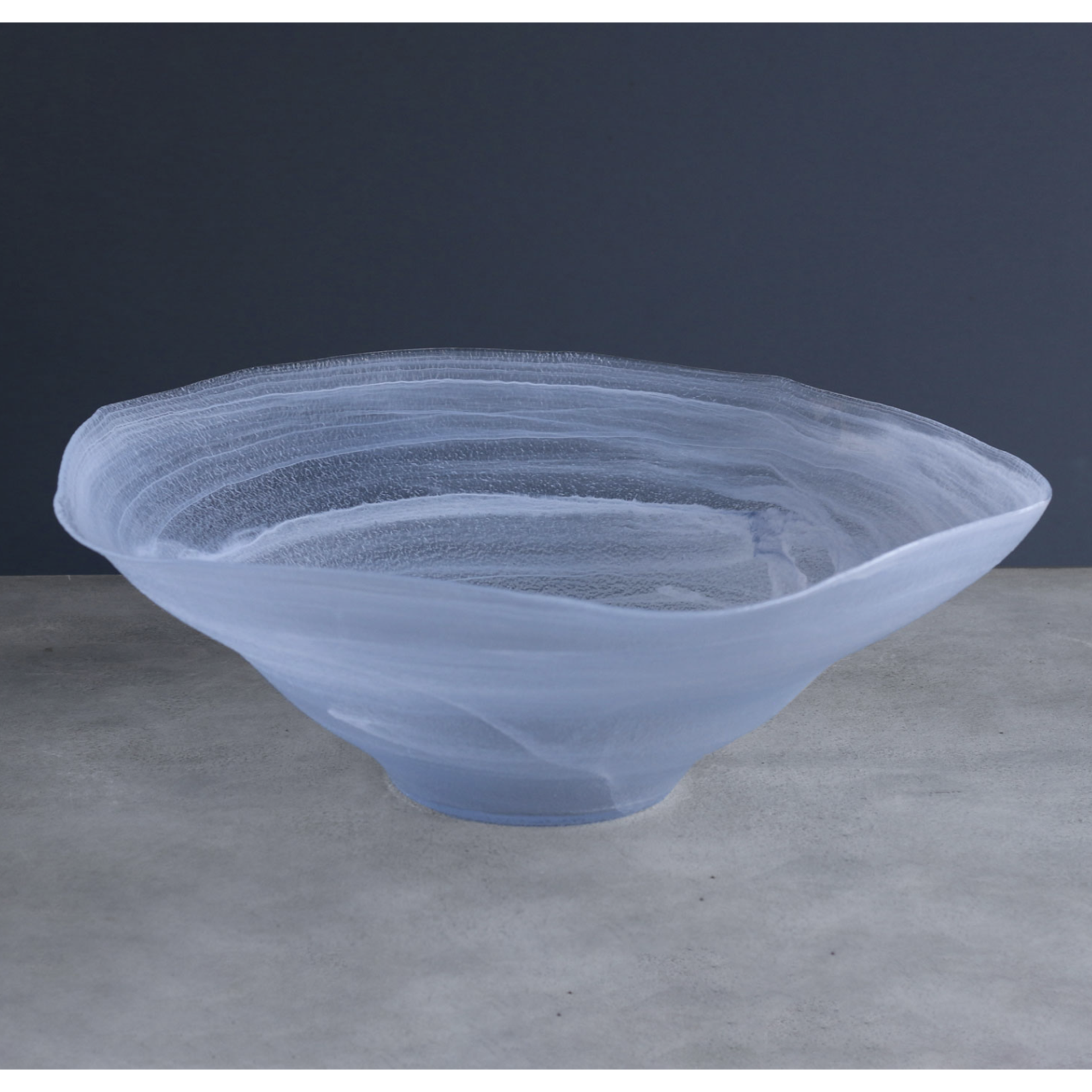Blue Wave Alabaster Bowl XL