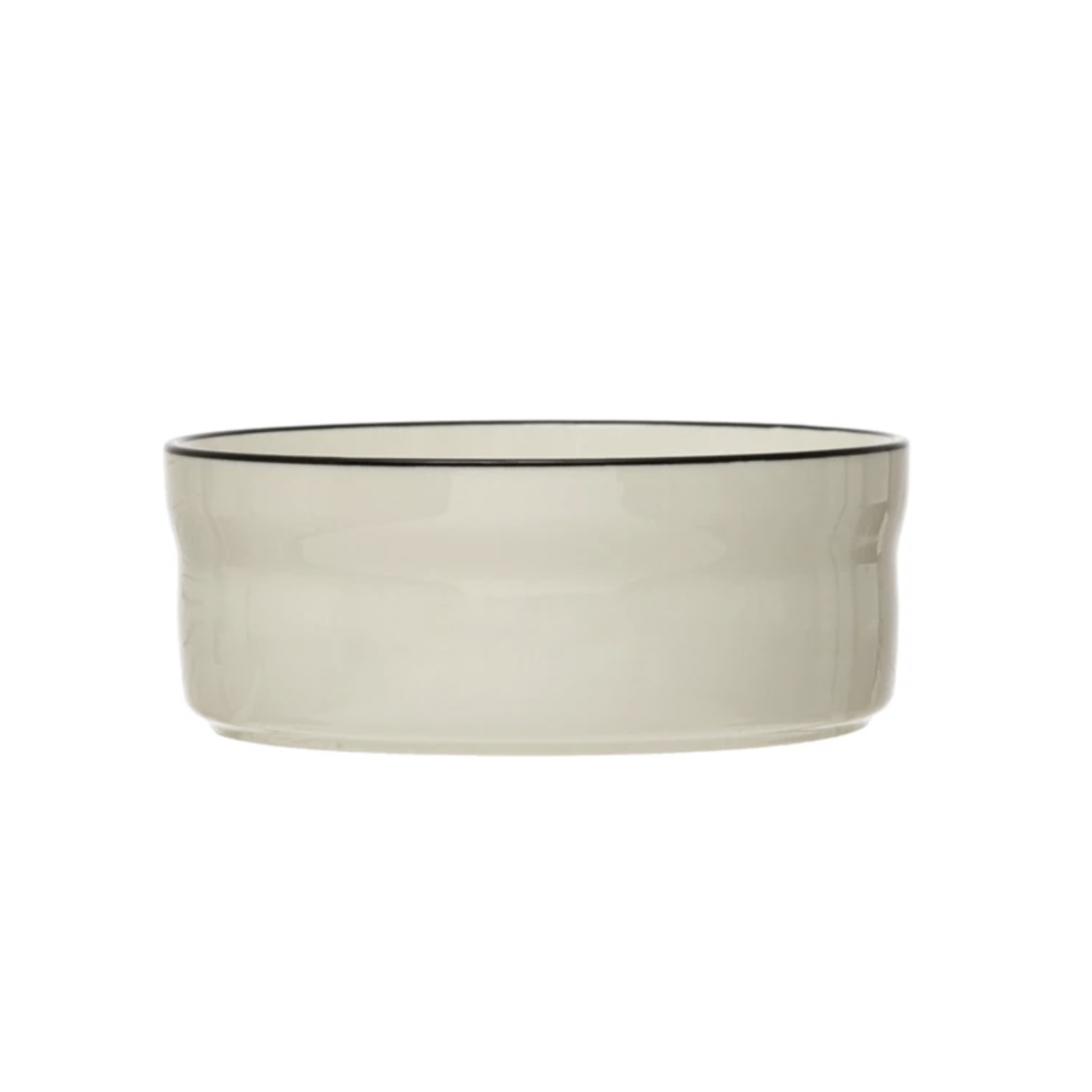 Black Rim Pet Bowl 17oz