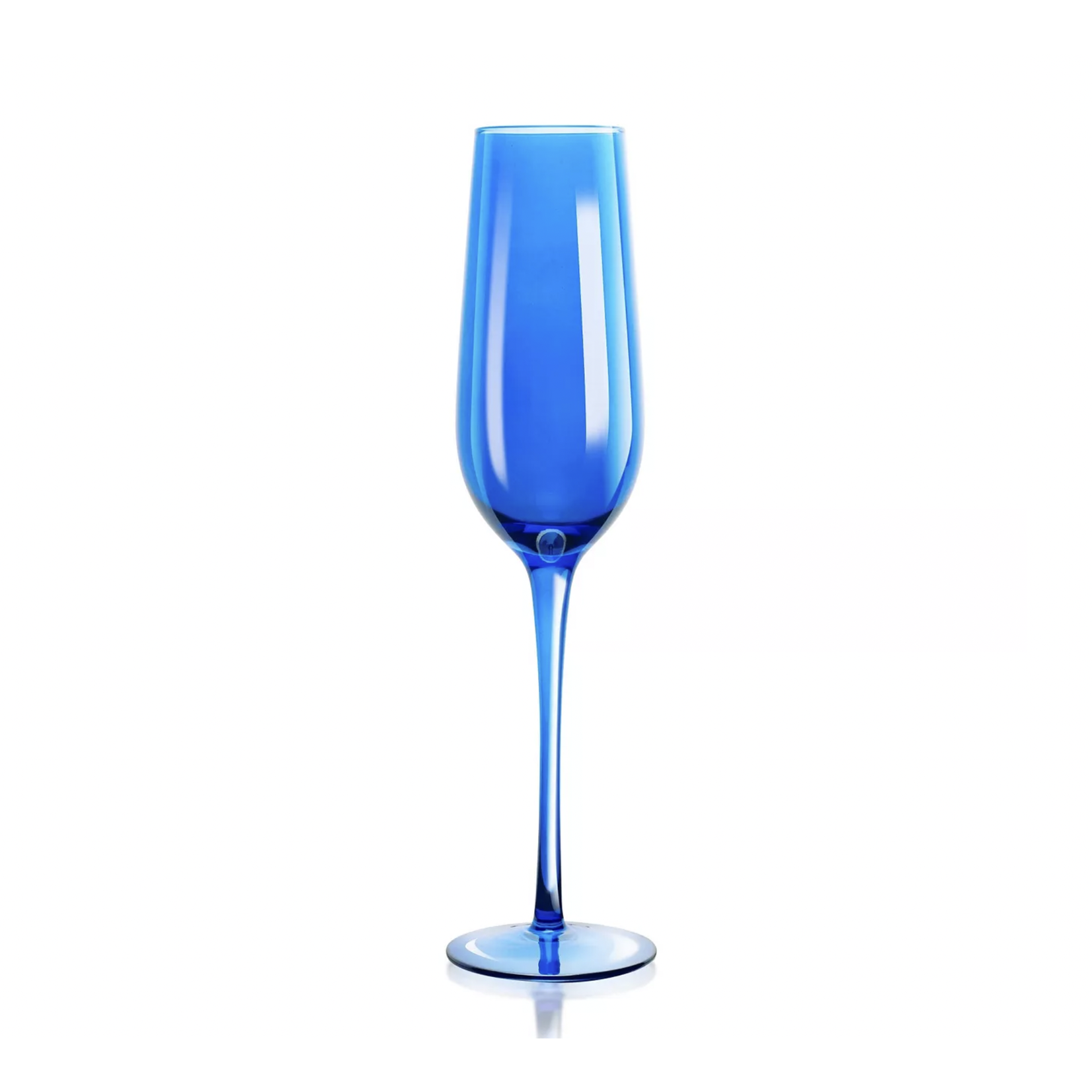 Champagne Flute Iridescent Blue