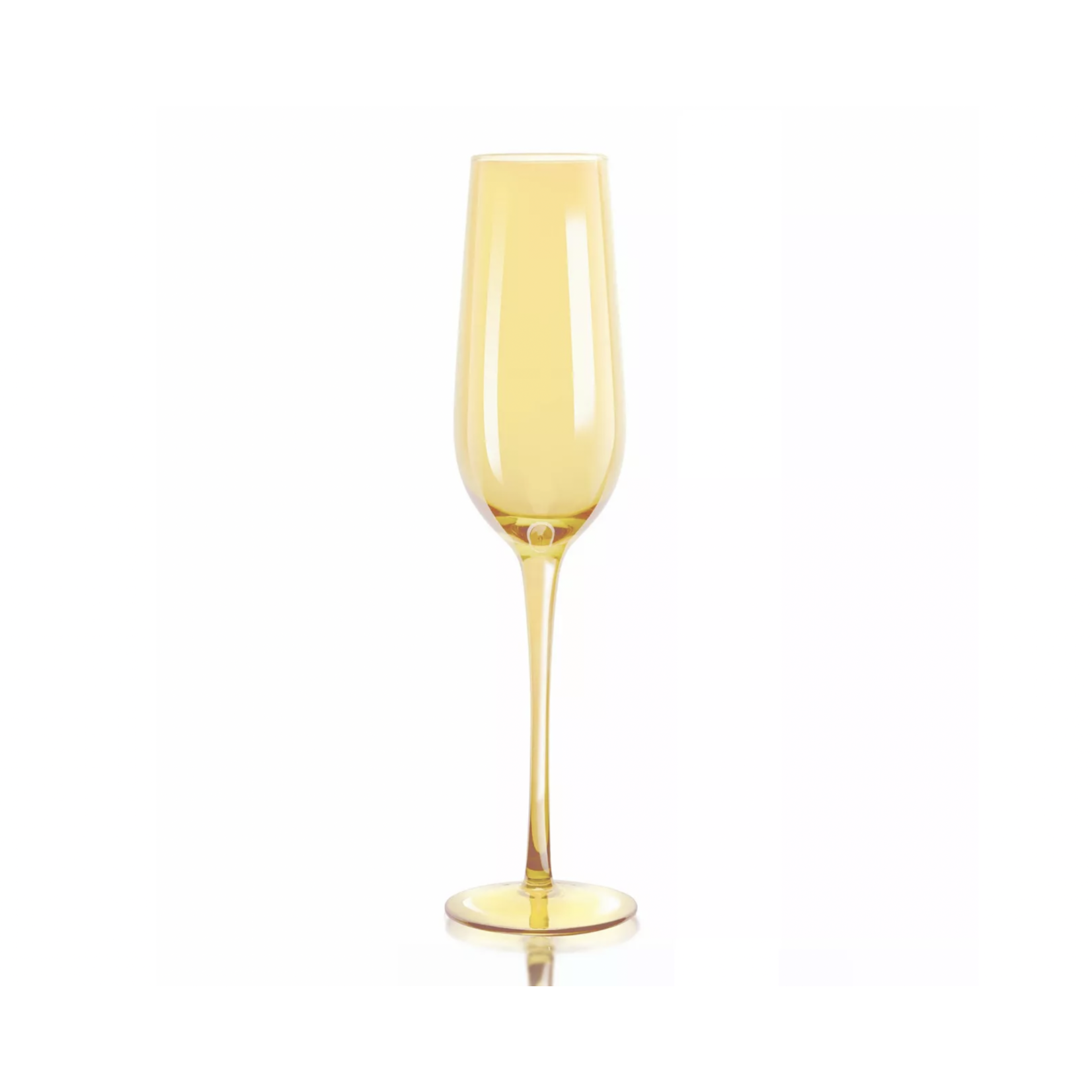 Champagne Flute Iridescent Amber