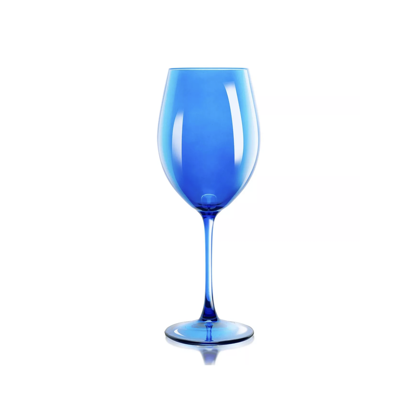 Wine Glass Iridescent Blue
