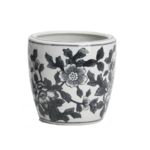 Black & White Botanical Pot Small