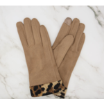 Mila Leopard Trimmed Gloves