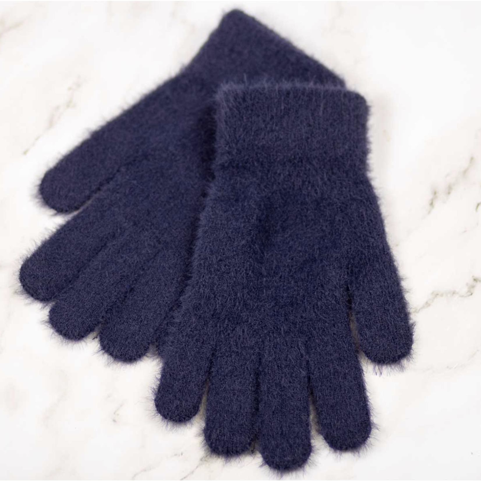 Crystal Cozy Gloves Navy