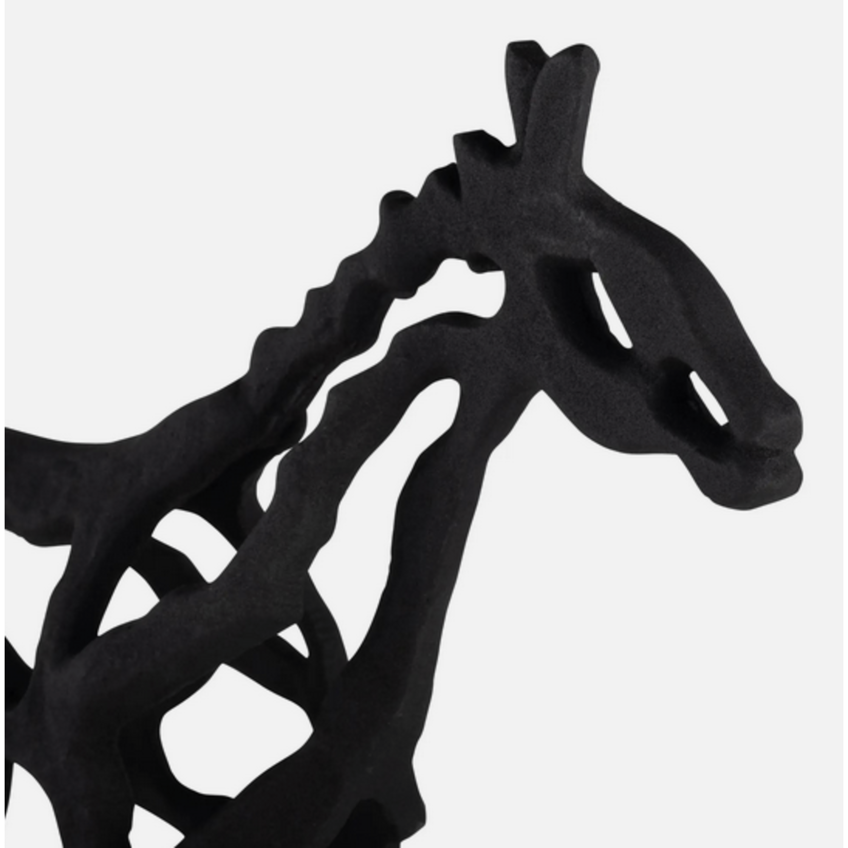 14" Black Horse Statue
