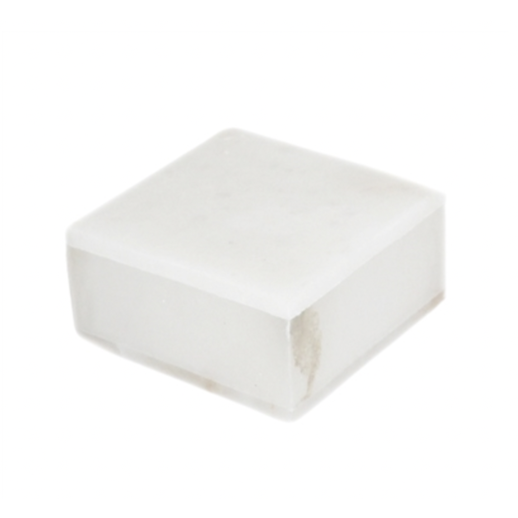 White Alabaster Square Box Medium
