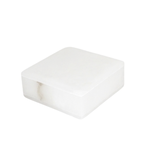 White Alabaster Square Box Small