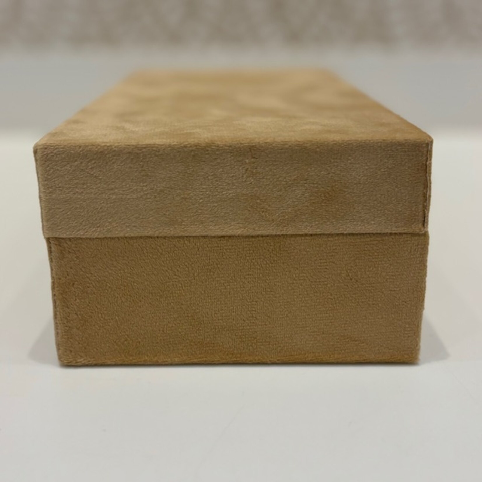 Gold Velvet Rectangular Box Small