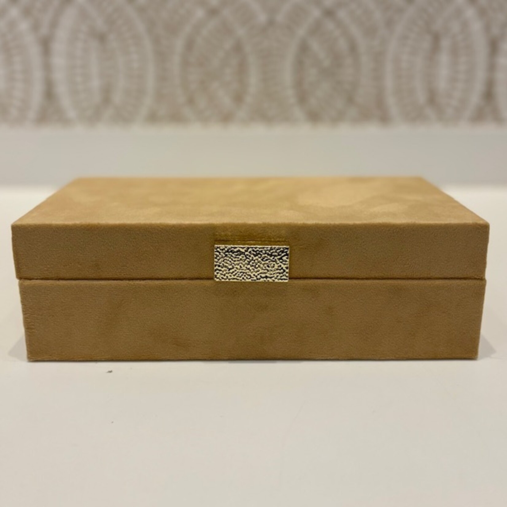 Gold Velvet Rectangular Box Small