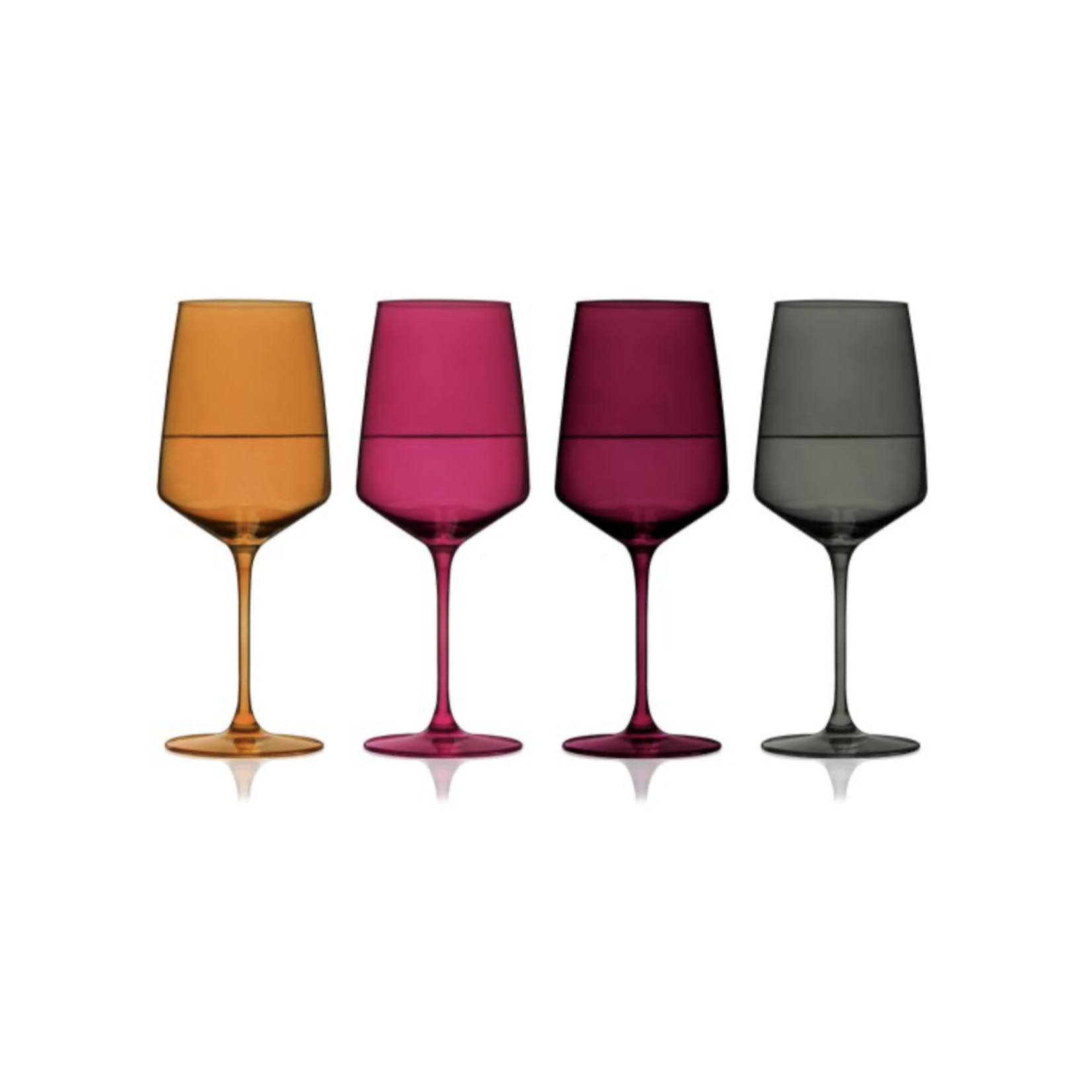 Sunset Crystal Wine Glass Set