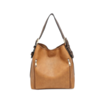 Alexa Handbag Camel/Dark Brown