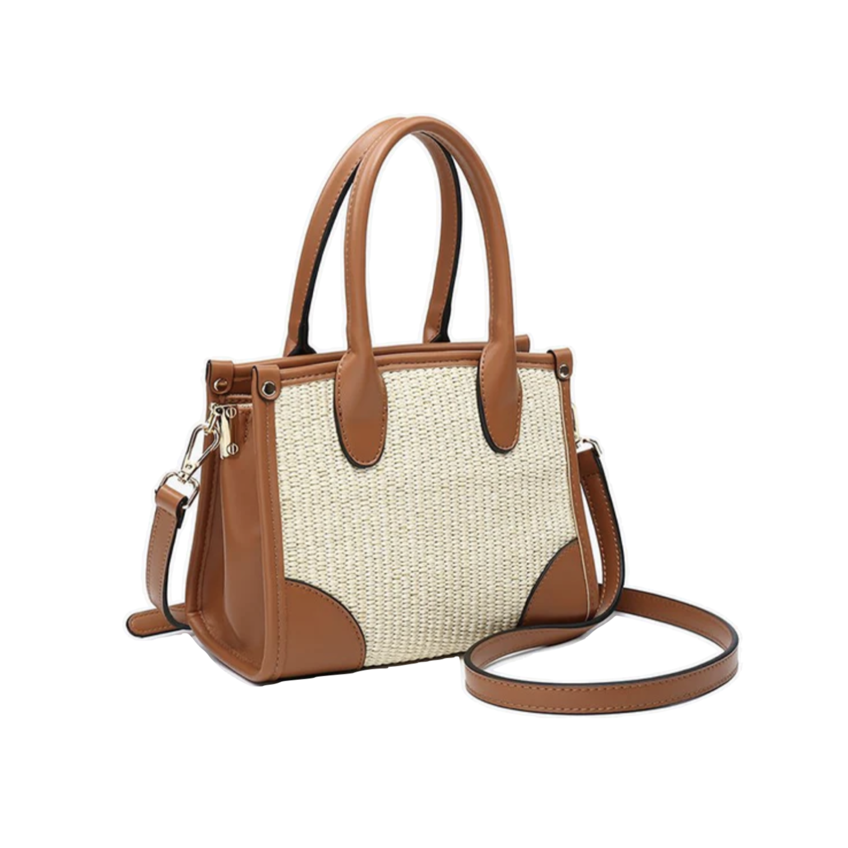 Clementine Straw Bag Natural/Brown