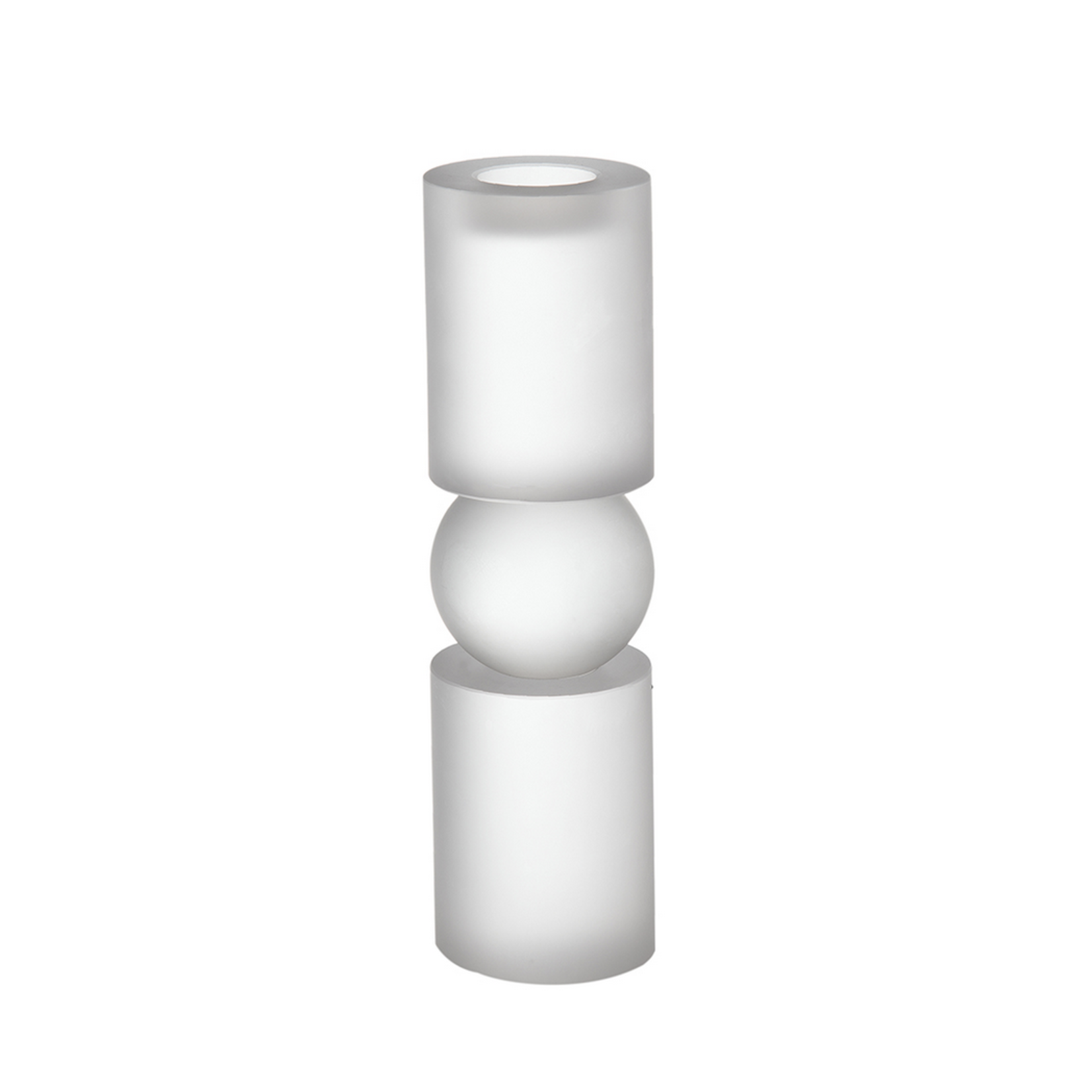 Ball & Cylinder Candle Holder 11"