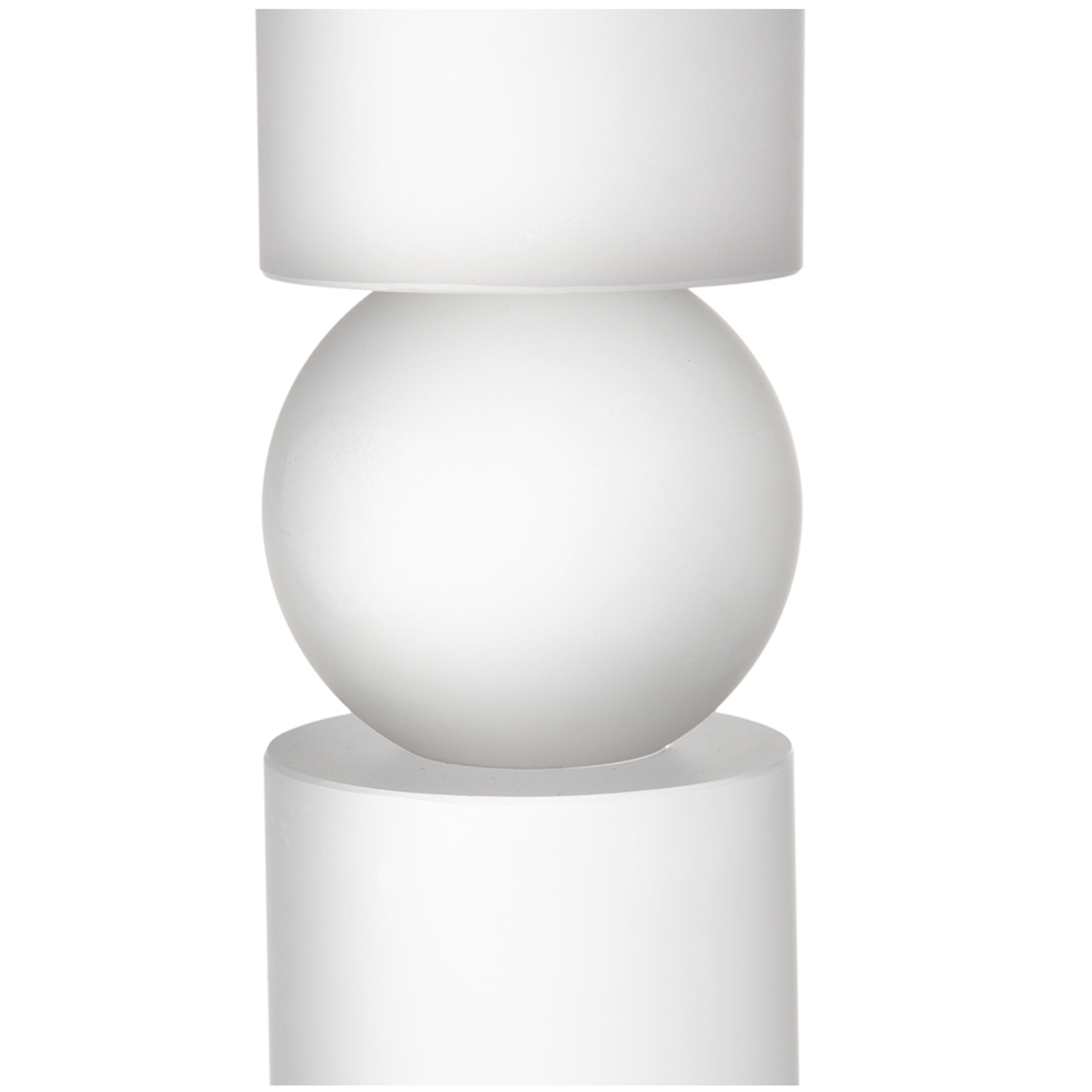 Ball & Cylinder Candle Holder 11"