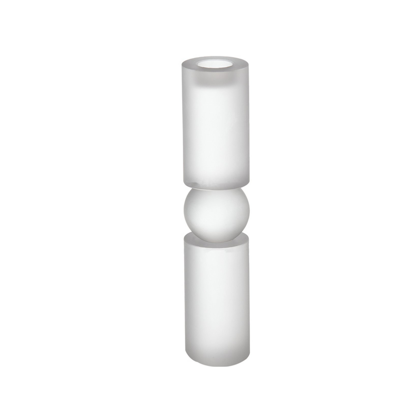 Ball & Cylinder Candle Holder 15"