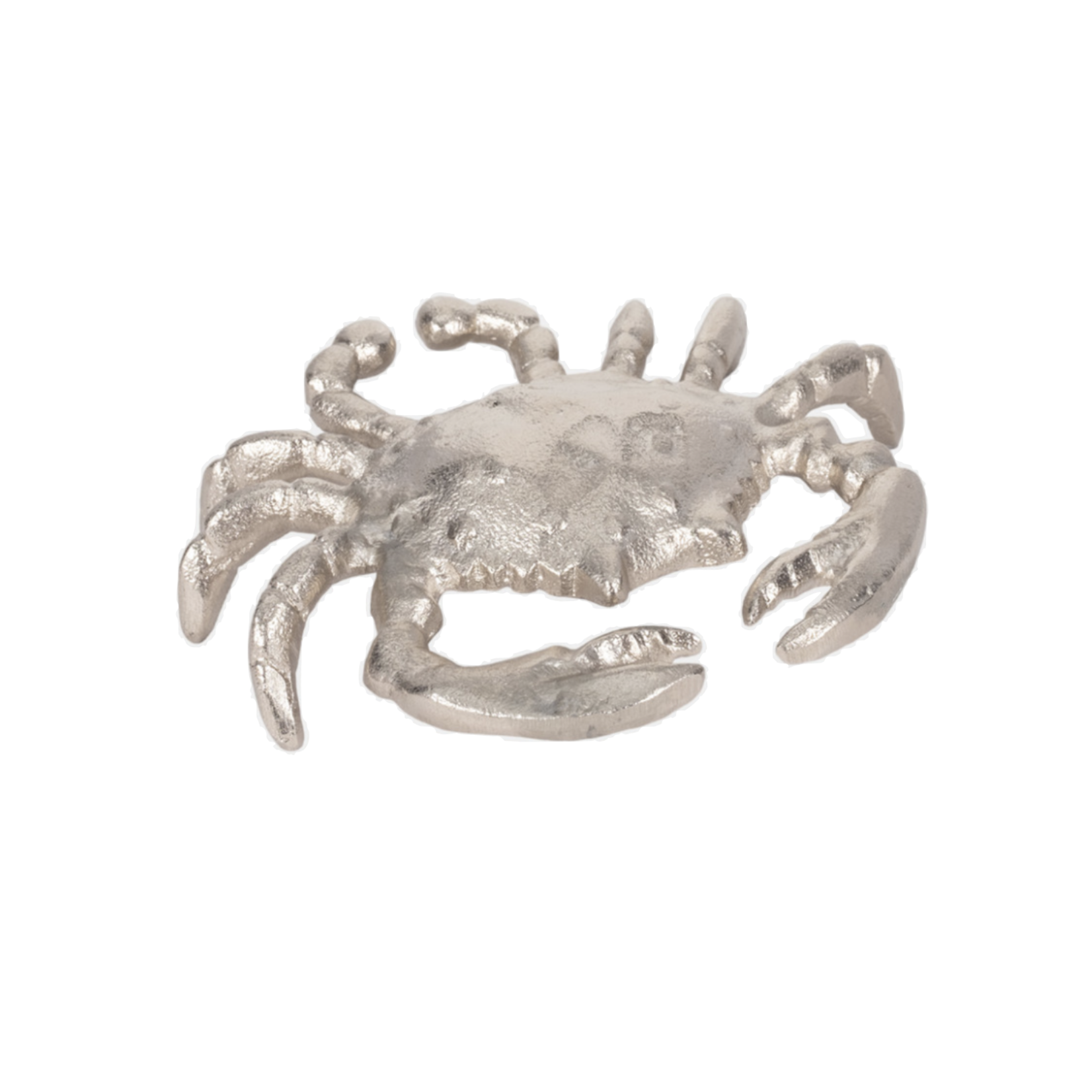 Silver Crab Decor 7"