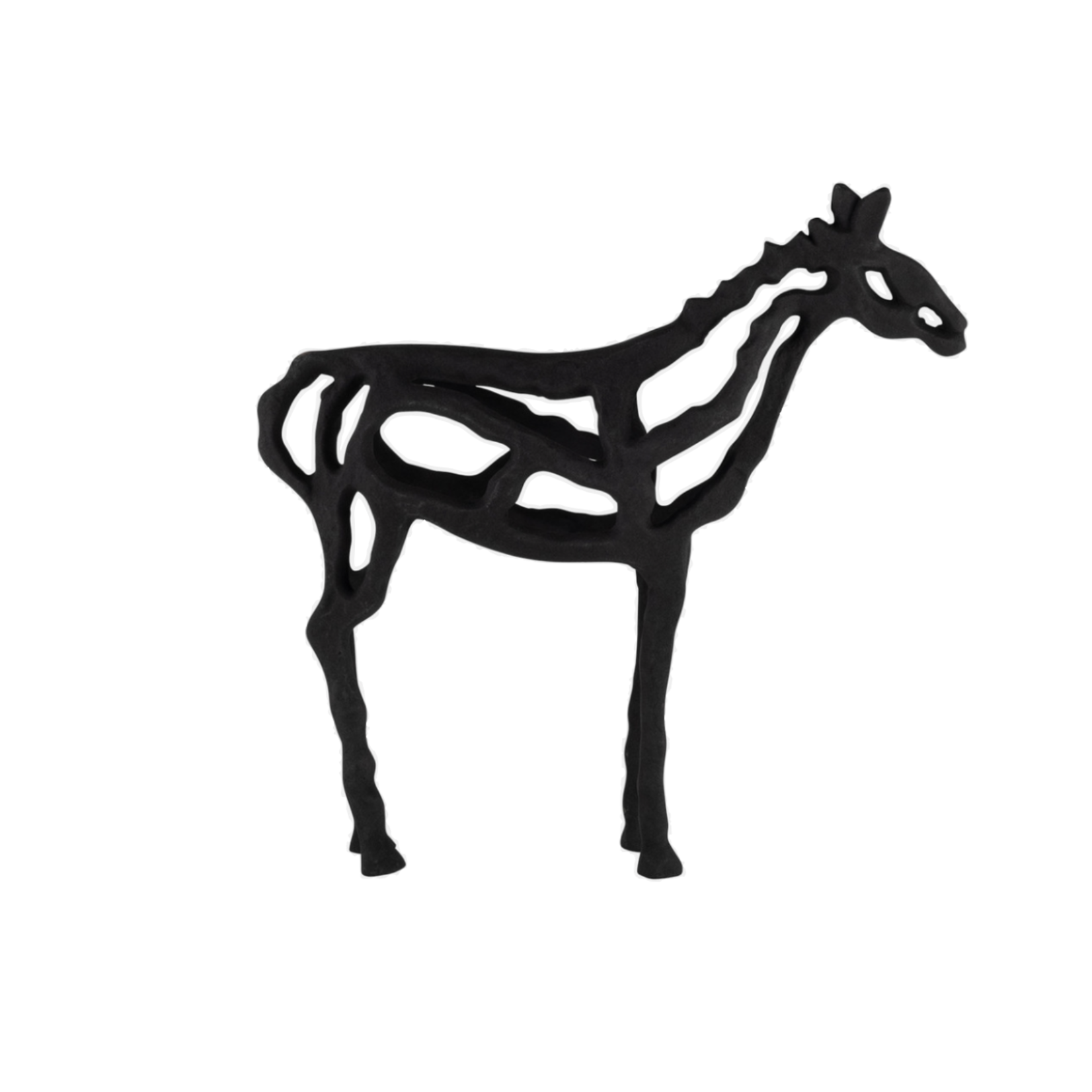14" Black Horse Statue